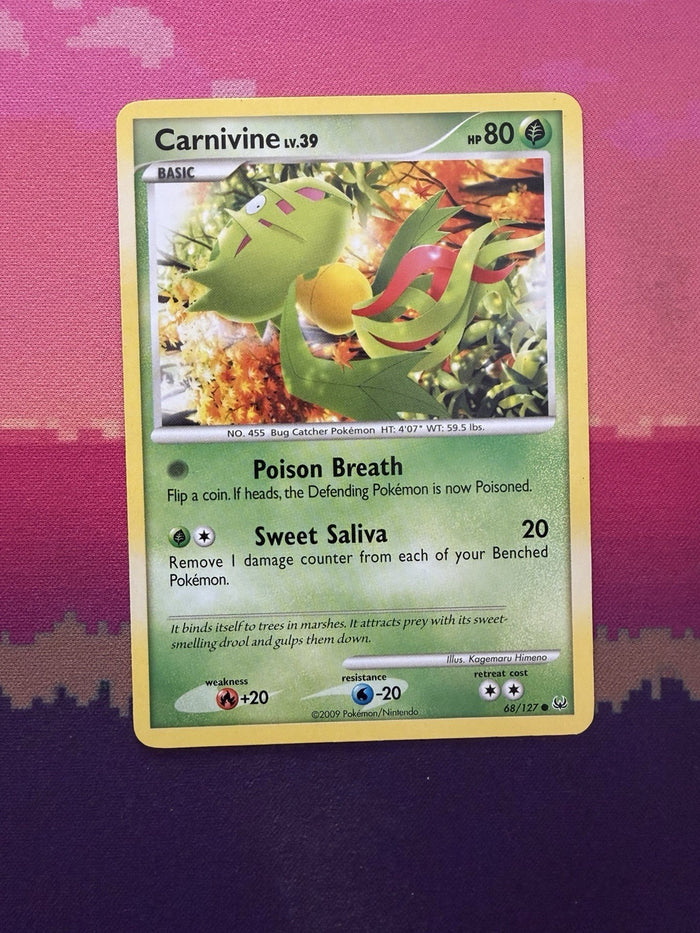 Pokemon Card Carnvinine Platinum Common 68/127 Near Mint