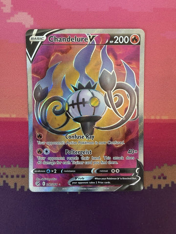 Pokemon Card Chandelure v 247/264 Ultra Rare Fusion Strike Near Mint