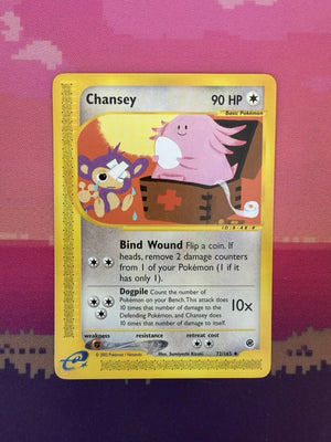 Pokemon Card Chansey Expedition Uncommon 72/165 Near Mint