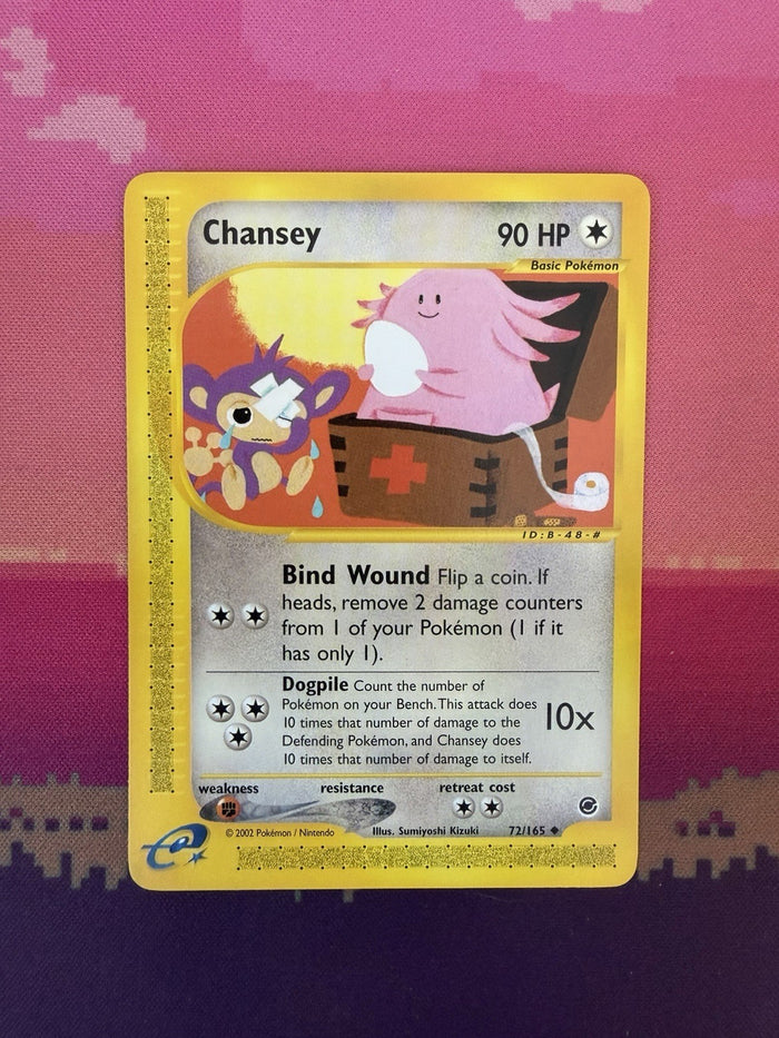 Pokemon Card Chansey Expedition Uncommon 72/165 Near Mint