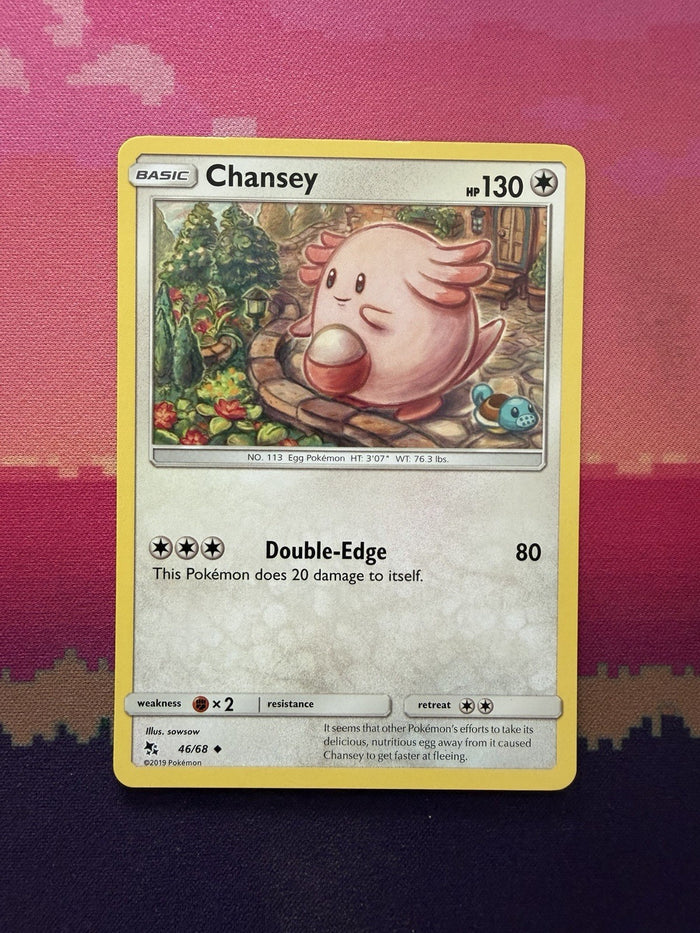 Pokemon Card Chansey Hidden Fates Uncommon 46/68 Near Mint