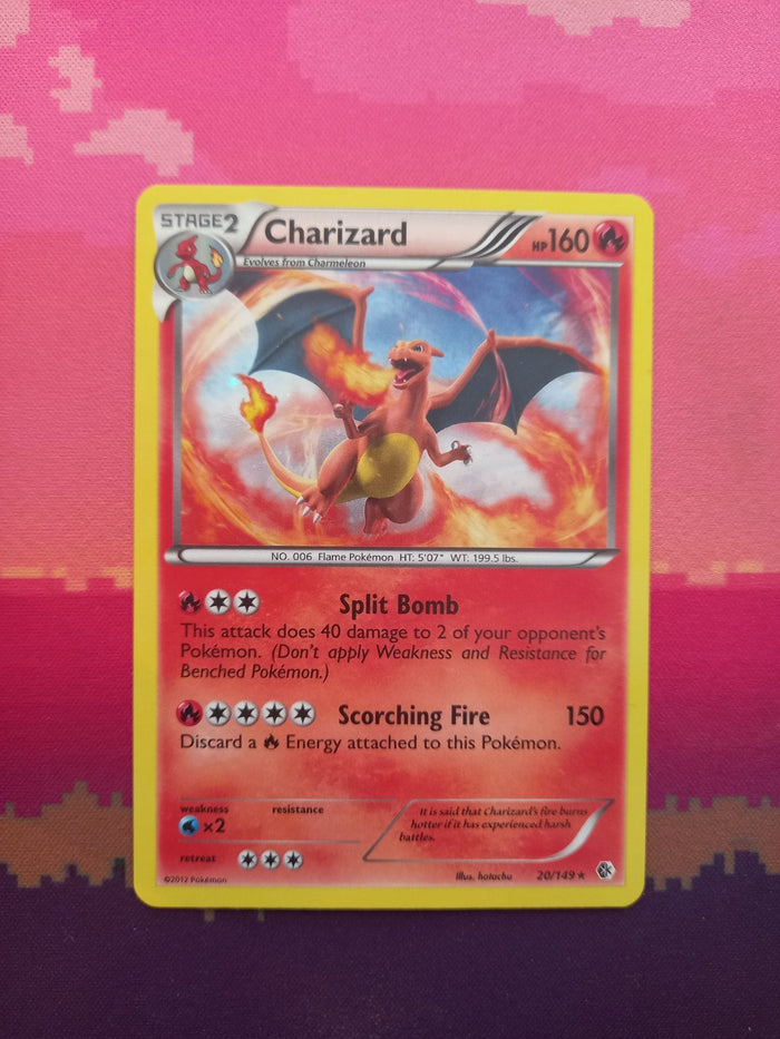 Pokemon Card Charizard Boundaries Crossed Cosmo Holo 20/149 Near Mint