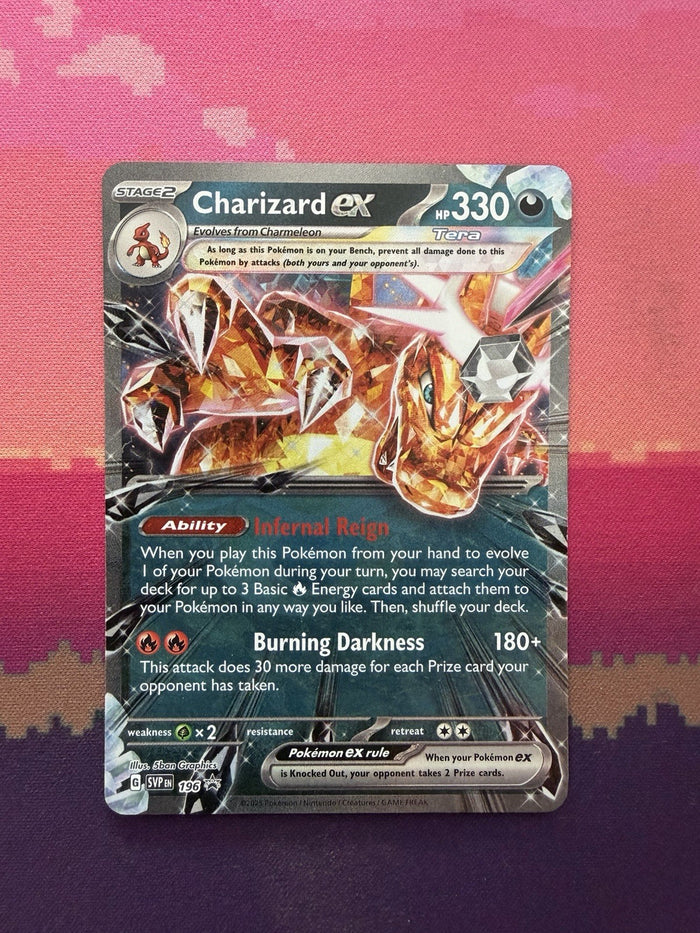 Pokemon Card Charizard EX Black Star Promo 196 Near Mint
