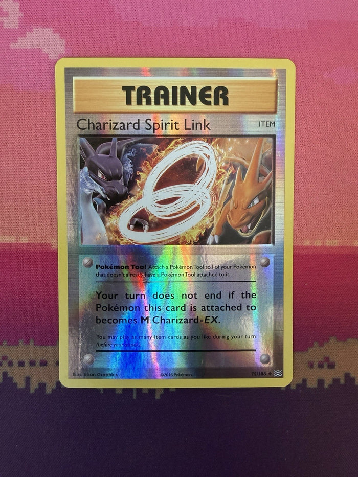 Pokemon Card Charizard Spirit Link Evolutions Reverse Holo 75/108 Near Mint