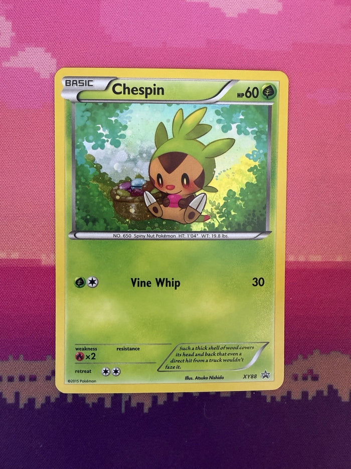 Pokemon Card Chespin Black Star Promo XY88 Holo Near Mint