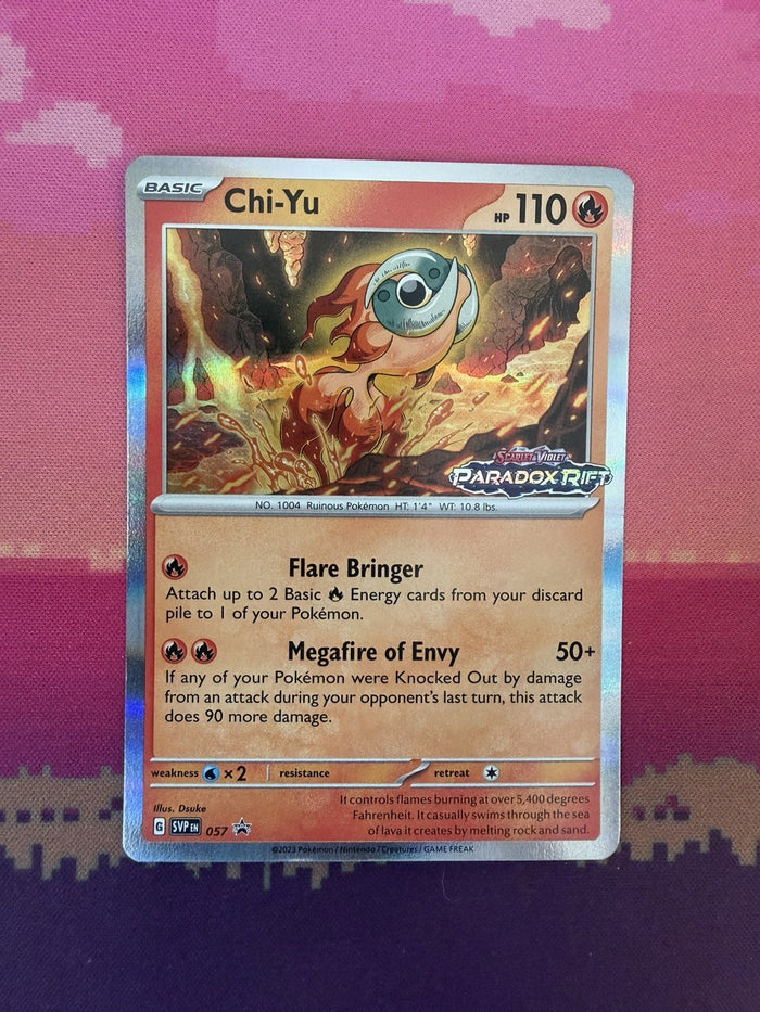 Pokemon Card Chi-Yu Black Star Promo 057 Paradox Rift STAMPED Near Mint
