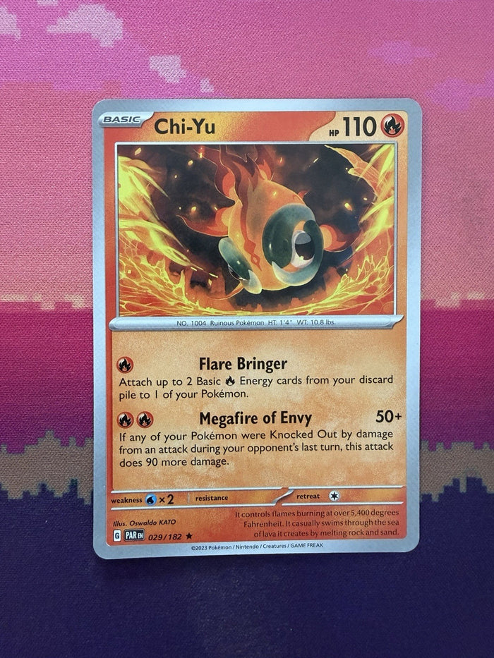 Pokemon Card Chi-Yu Paradox Rift Rare 029/182 Near Mint