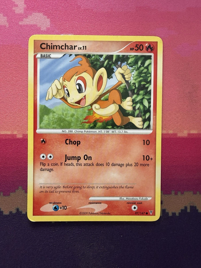 Pokemon Card Chimchar Supreme Victors Common 97/147 Near Mint