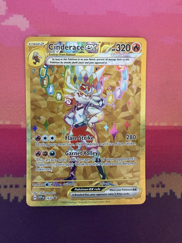 Pokemon Card Cinderace ex 163 Black Star Promo Near Mint