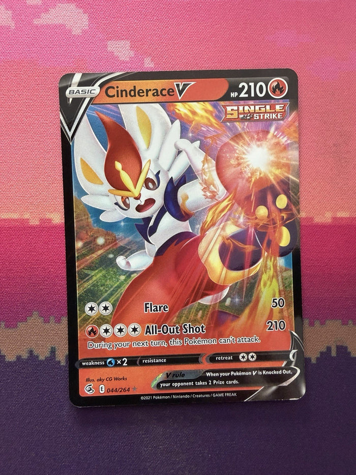 Pokemon Card Cinderace V Fusion Strike 044/264 Near Mint