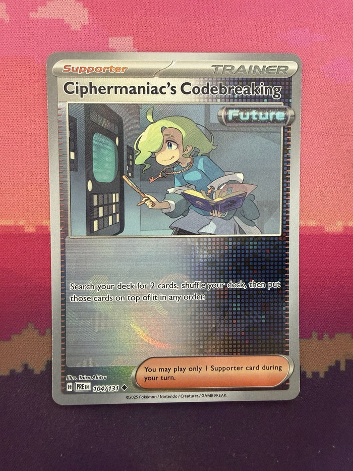 Pokemon Card Ciphermaniac's Codebreaking Prismatic PokeBall Reverse 104/131 NM