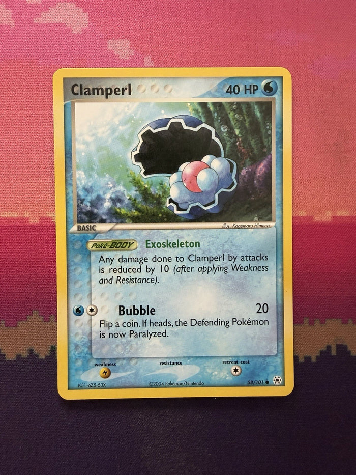 Pokemon Card Clamperl EX Hidden Legends Common 58/101 Near Mint