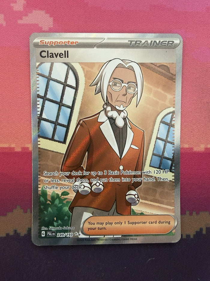 Pokemon Card Clavell Paldea Evolved Ultra Rare Full Art 249/193 Near Mint