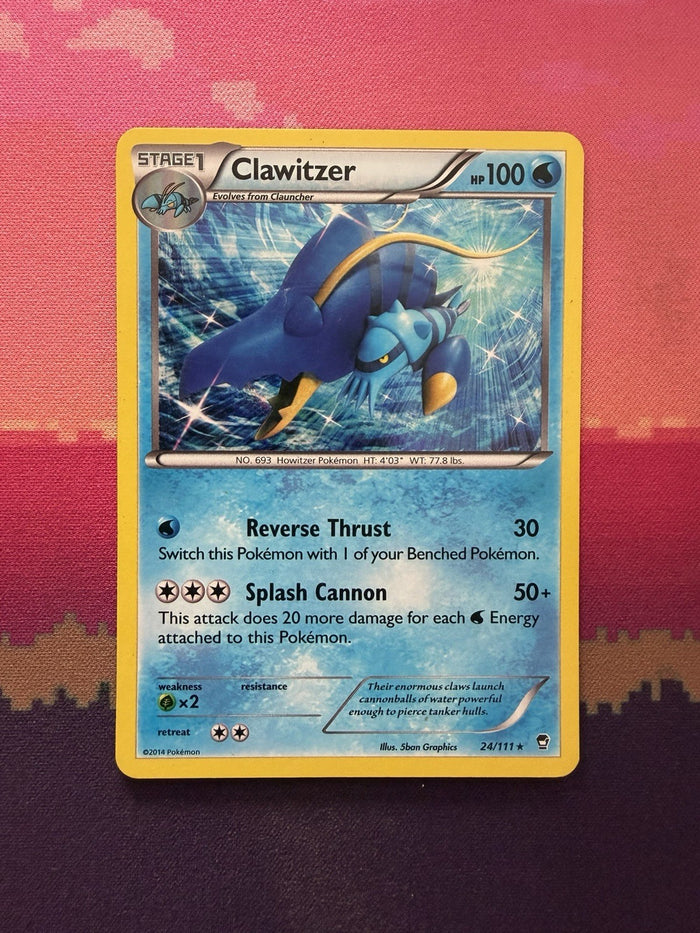 Pokemon Card Clawtizer Furious Fists Holo Rare 24/111 Near Mint