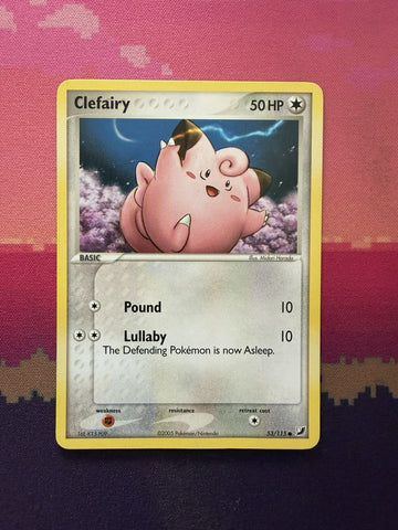 Pokemon Card Clefairy EX Unseen Forces Rare 53/115 Near Mint