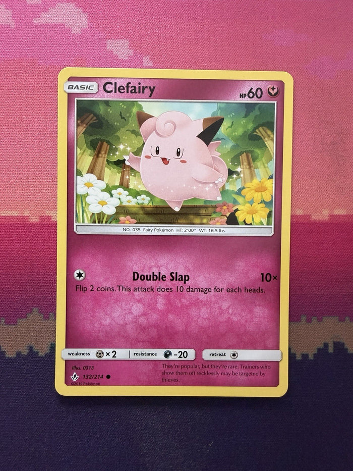 Pokemon Card Clefairy Unbroken Bonds Common 132/214 Near Mint