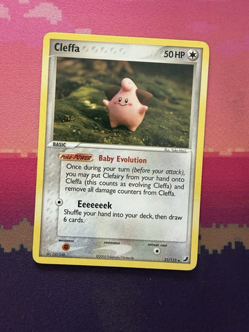 Pokemon Card Cleffa EX Unseen Forces Rare 21/115 Near Mint