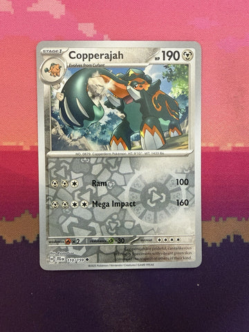 Pokemon Card Copperajah Journey Together Reverse Holo Uncommon 110/159 Near Mint