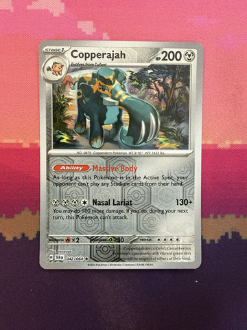 Pokemon Card Copperajah Shrouded Fable Reverse Holo Rare 042/064 Near Mint
