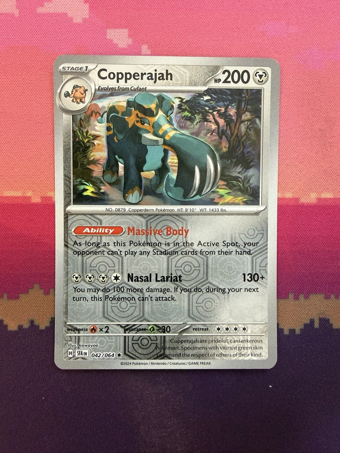 Pokemon Card Copperajah Shrouded Fable Reverse Holo Rare 042/064 Near Mint