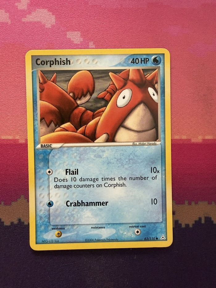 Pokemon Card Corphish EX Holon Phantoms Common 63/110 Near Mint