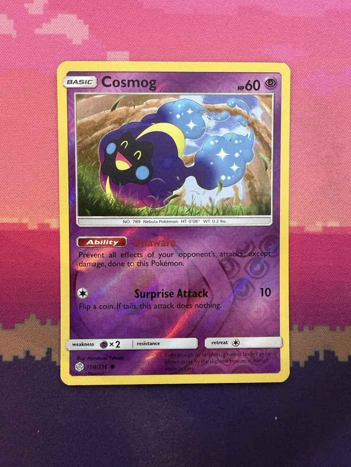 Pokemon Card Cosmog Cosmic Eclipse Reverse Holo Common 100/236 Near Mint