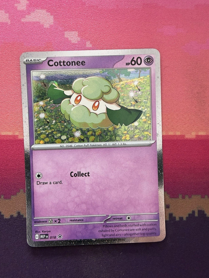Pokemon Card Cottonee Black Star Promo 018 Cosmo Holo Near Mint