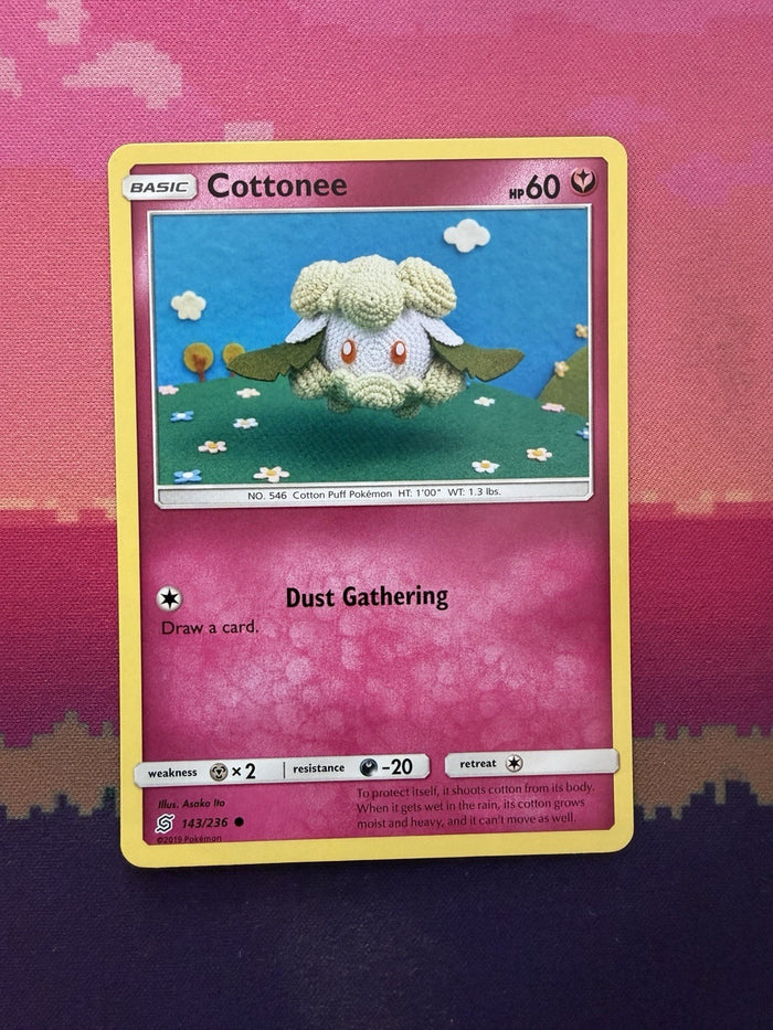 Pokemon Card Cottonee Unified Minds Common 143/236 Near Mint