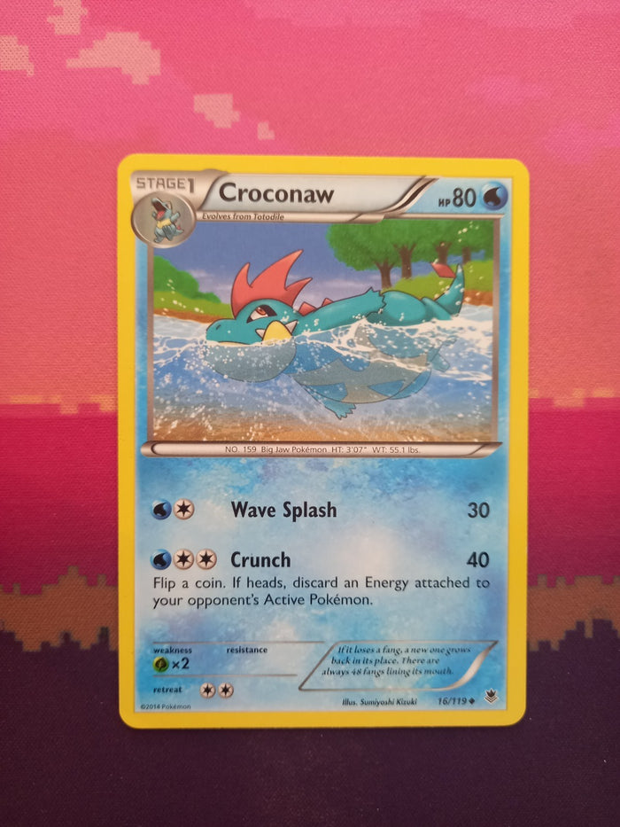 Pokemon Card Croconaw Phantom Forces Uncommon 16/119 Near Mint
