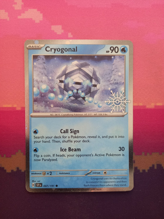 Pokemon Card Cryogonal Surging Sparks Advent Calendar Promo 047/191 Near Mint