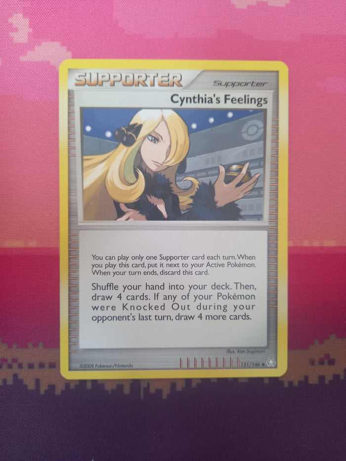 Pokemon Card Cynthia's Feelings Legends Awakened 131/146 Near Mint