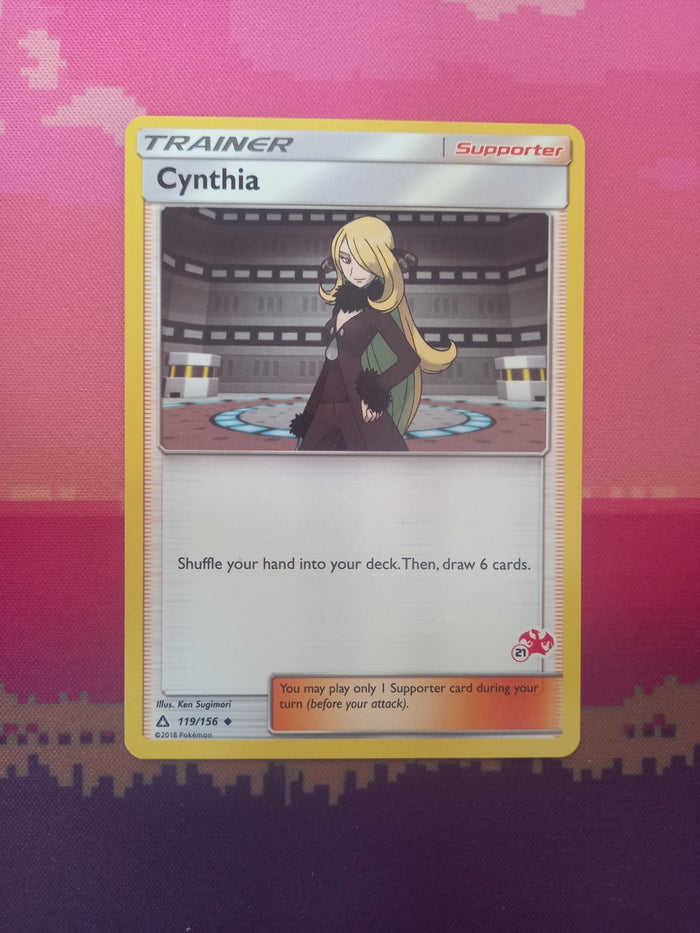 Pokemon Card Cynthia Ultra Prism Charizard Battle Academy 119/156 Near Mint