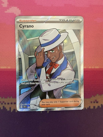 Pokemon Card Cyrano 230/191 Ultra Rare Surging Sparks Near Mint