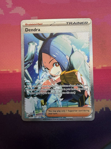 Pokemon Card Dendra 266/193 Special Illustration Rare Paldea Evolved Near Mint