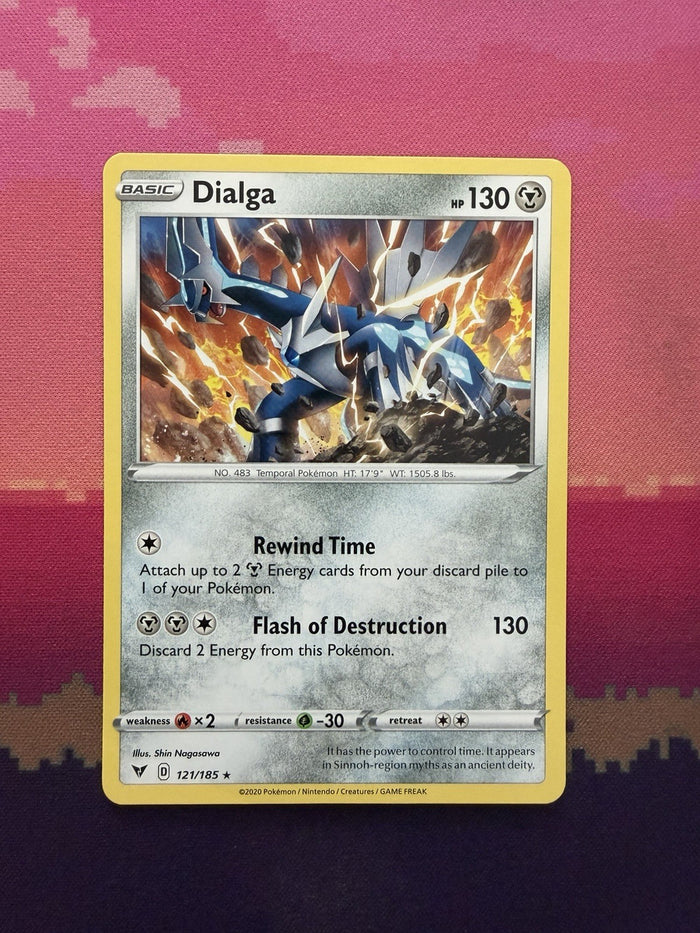 Pokemon Card Dialga Vivid Voltage Rare 121/185 Near Mint