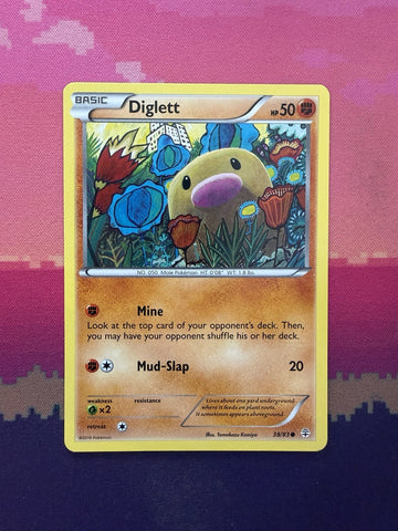Pokemon Card Diglett Generations Common 38/83 Near Mint