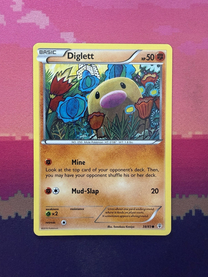 Pokemon Card Diglett Generations Common 38/83 Near Mint