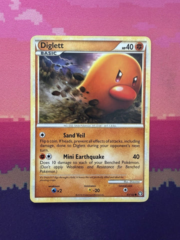 Pokemon Card Diglett Triumphant Common 61/102 Near Mint