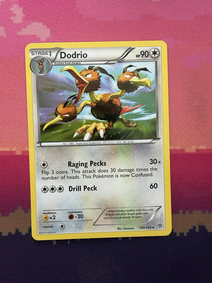 Pokemon Card Dodrio Plasma Storm Rare 100/135 Near Mint