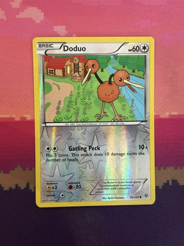Pokemon Card Doduo Plasma Storm Reverse Holo Common 99/135 Near Mint