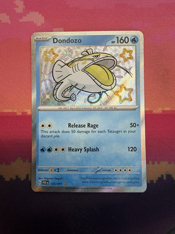Pokemon Card Dondozo 126/091 Shiny Paldean Fates Near Mint