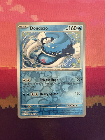 Pokemon Card Dondozo Scarlet & Violet Reverse Holo 061/198 Near Mint