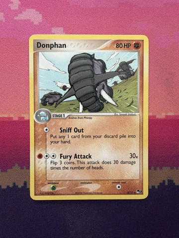 Pokemon Card Donphan 8/17 Uncommon Pop Series 3 Near Mint