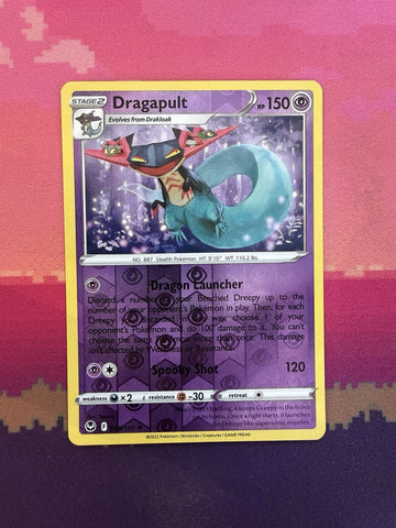 Pokemon Card Dragapult Silver Tempest Reverse Holo Rare 089/195 Near Mint