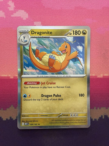 Pokemon Card Dragonite Scarlet & Violet 151 Holo Rare 149/165 Near Mint
