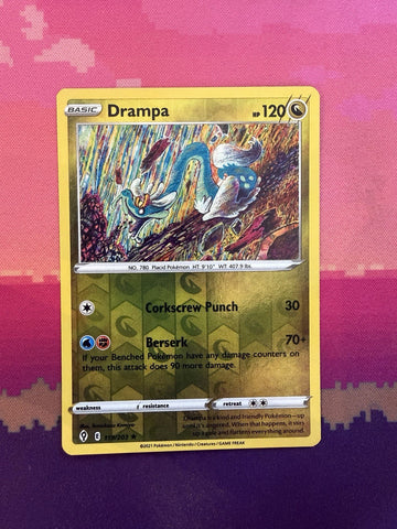 Pokemon Card Drampa Evolving Skies Reverse Holo Rare 119/203 Near Mint