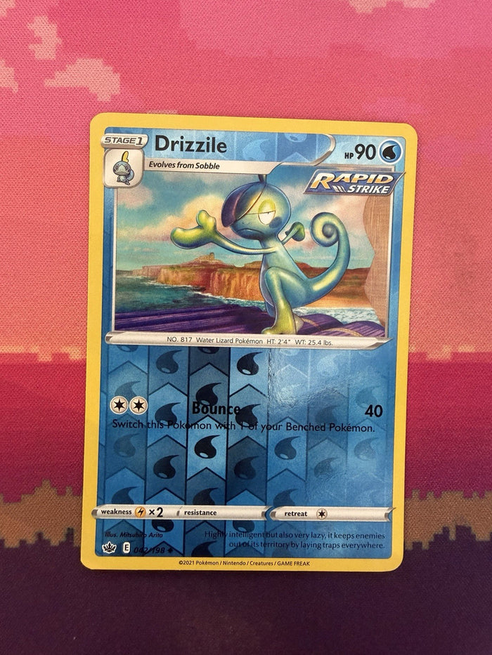 Pokemon Card Drizzile Chilling Reign Reverse Holo Uncommon 042/198 Near Mint