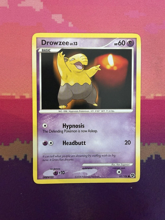 Pokemon Card Drowzee Great Encounters Common 65/106 Near Mint