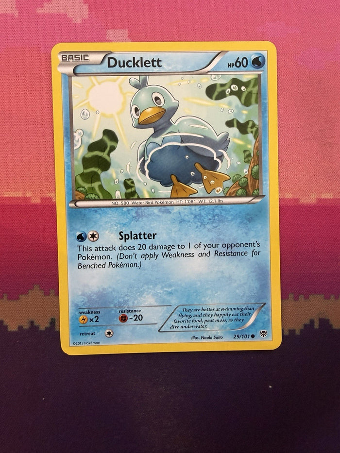 Pokemon Card Ducklett Plasma Blast Common 29/101 Near Mint