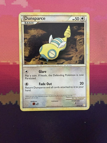 Pokemon Card Dunsparce HeartGold & SoulSilver Uncommon 41/123 Near Mint
